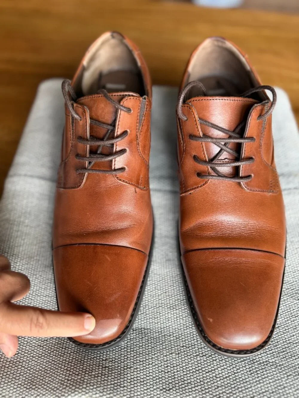 Johnston & Murphy Men's Lancaster Cap Toe Leather Oxfords Men's 10 M 20-6900